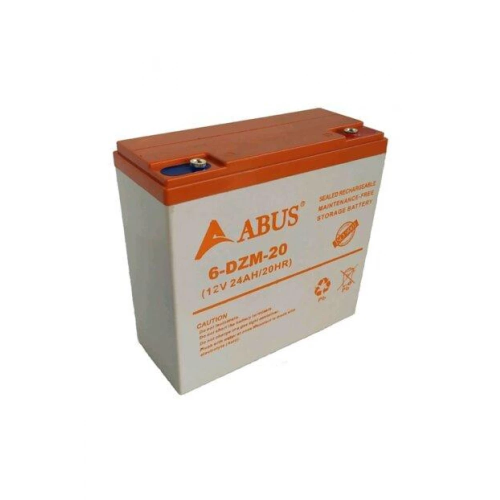 ABUŞ 12V 20AH / 24AH ELEKTRİKLİ MOTOSİKLET AKÜ [6-DZM-20]